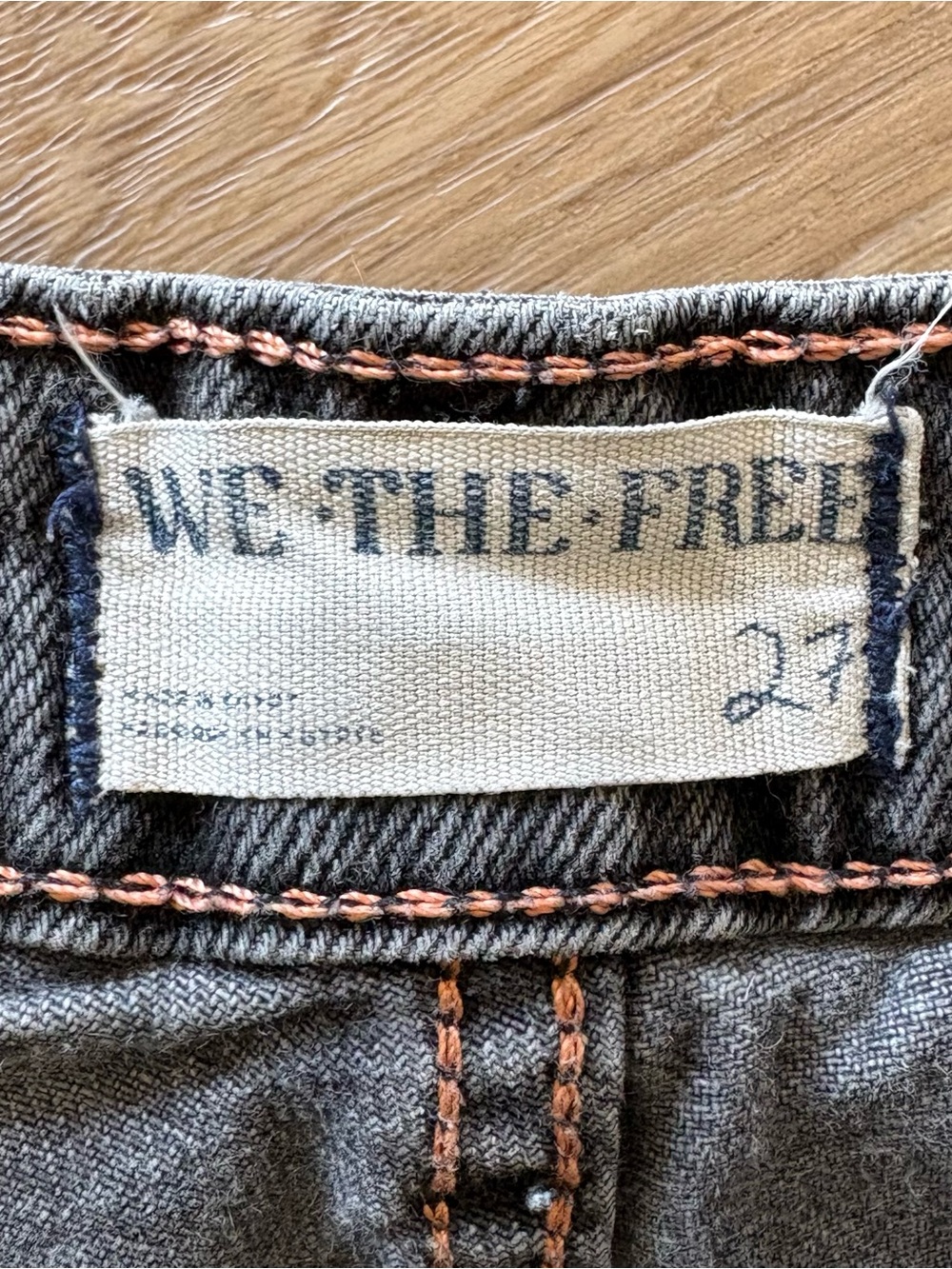 we the free, the pacifica, black wash jean, size 27 - Picture 3 of 5
